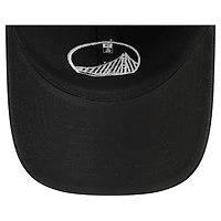 Casquette ajustable 9TWENTY noire New Era pour homme avec appliqué en tissu Golden State Warriors