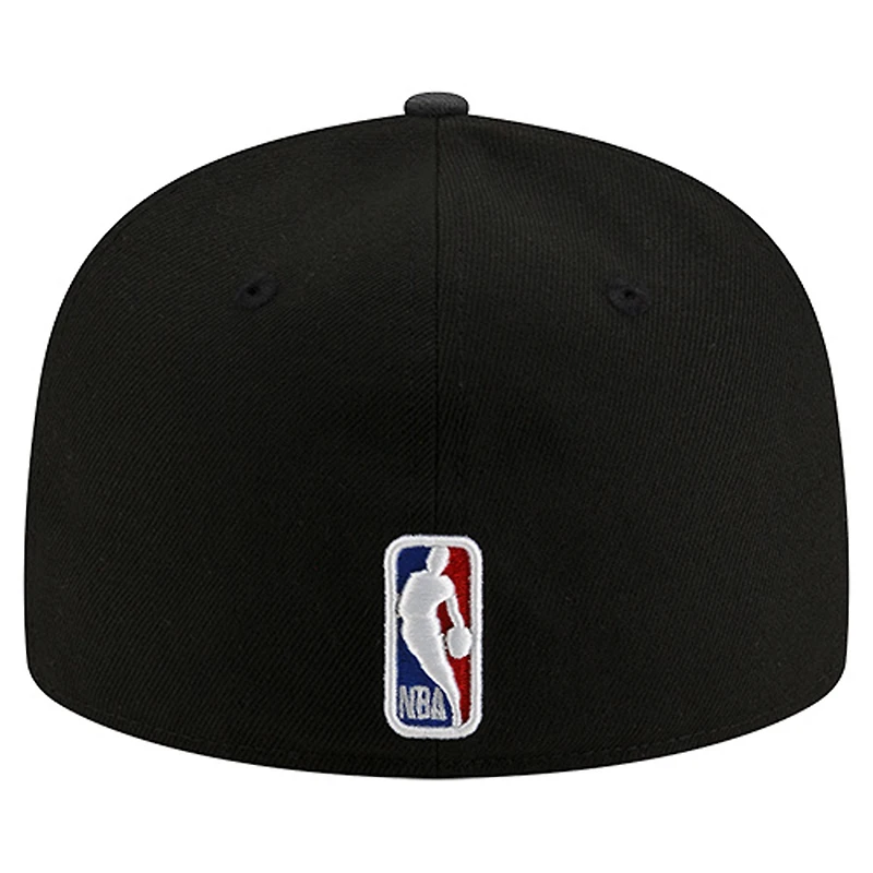 Casquette ajustée New Era noire Golden State Warriors Statement Edition Jersey Hook 59Fifty pour homme