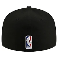 Casquette ajustée New Era noire Golden State Warriors Statement Edition Jersey Hook 59Fifty pour homme