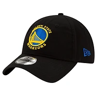 Casquette réglable noire Golden State Warriors Team 2.0 9TWENTY New Era pour homme