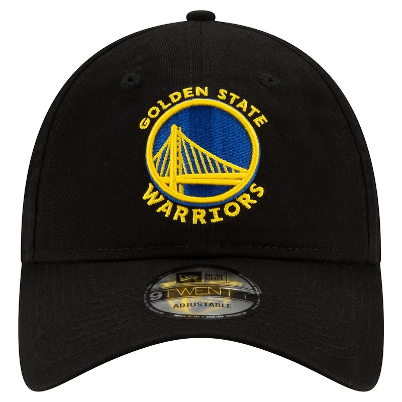 Casquette réglable noire Golden State Warriors Team 2.0 9TWENTY New Era pour homme