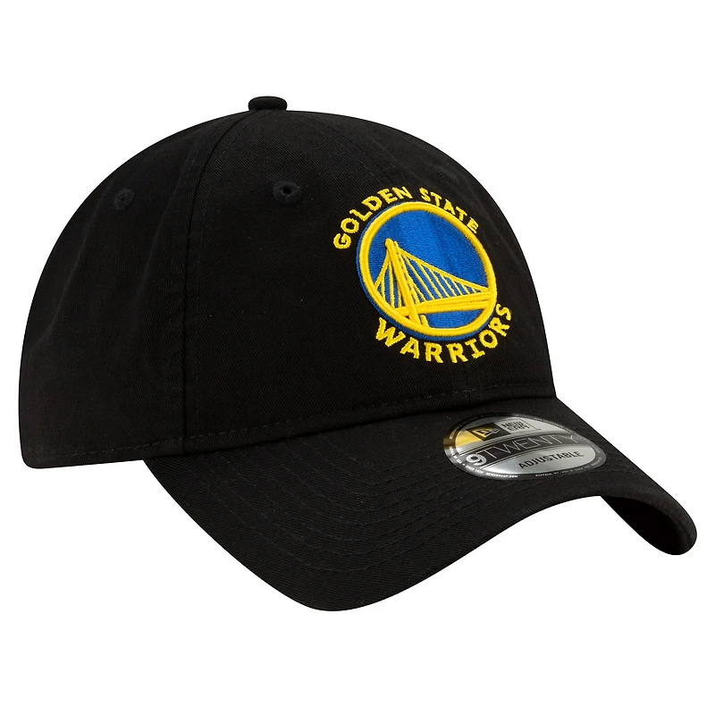 Casquette réglable noire Golden State Warriors Team 2.0 9TWENTY New Era pour homme