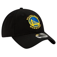 Casquette réglable noire Golden State Warriors Team 2.0 9TWENTY New Era pour homme