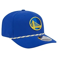 Casquette ajustable New Era 9SEVENTY bleue Golden State Warriors pour homme