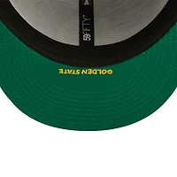 Men's New Era Blue Golden State Warriors Side Split 59FIFTY - Fitted Hat