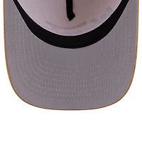 Men's New Era  Cream Golden State Warriors Herringbone 9FIFTY A-Frame Snapback Hat