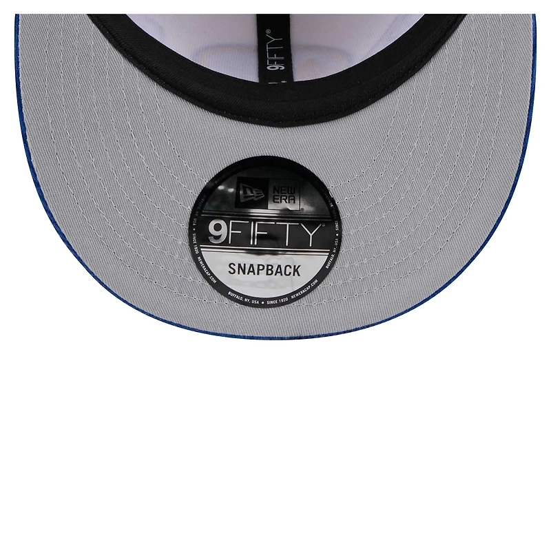 Men's New Era Cream Golden State Warriors Two-Tone 9FIFTY Snapback Hat