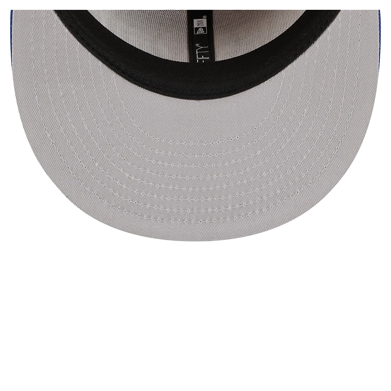 Men's New Era Gold/Royal Golden State Warriors Satin Two-Tone 59FIFTY Fitted Hat