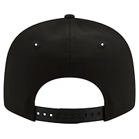 Casquette Snapback 9FIFTY noire et blanche Golden State Warriors New Era pour homme