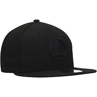 Casquette Snapback 9FIFTY Golden State Warriors New Era pour homme, noir sur noir