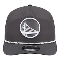 Men's New Era Graphite Golden State Warriors Tonal Rope 19TWENTY Adjustable Hat