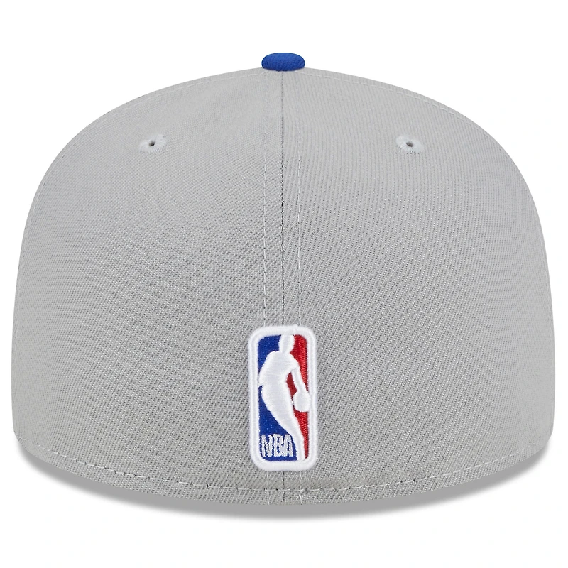 Men's New Era  Gray/Royal Golden State Warriors 2023 NBA Draft Two-Tone 59FIFTY Fitted Hat