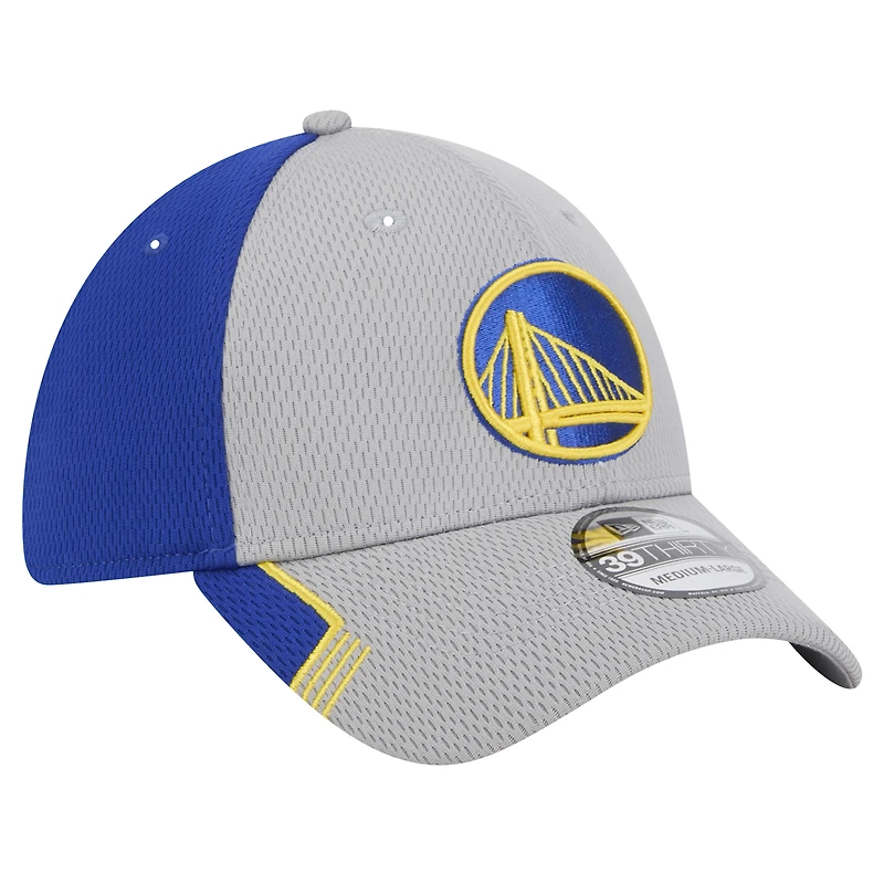 Men's New Era Gray/Royal Golden State Warriors Active Trim 39THIRTY Flex Hat