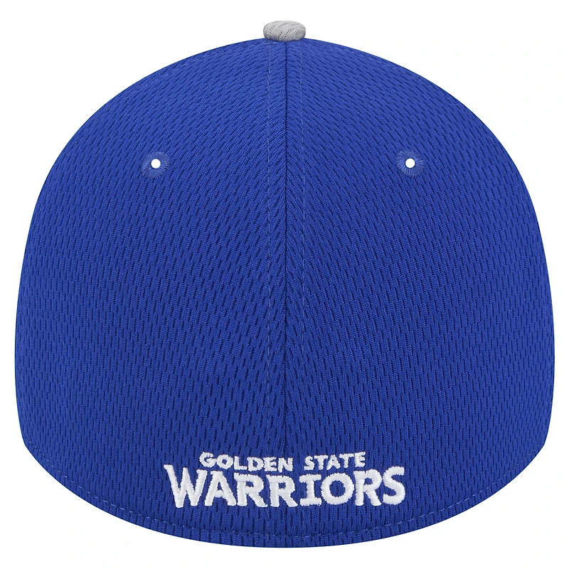 Men's New Era Gray/Royal Golden State Warriors Active Trim 39THIRTY Flex Hat