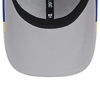 Men's New Era Gray/Royal Golden State Warriors Active Trim 39THIRTY Flex Hat