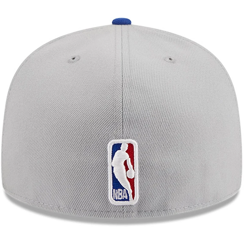 Men's New Era Gray/Royal Golden State Warriors Tip-Off Two-Tone 59FIFTY Fitted Hat