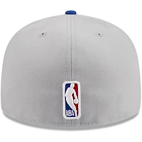 Men's New Era Gray/Royal Golden State Warriors Tip-Off Two-Tone 59FIFTY Fitted Hat