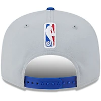 Men's New Era Gray/Royal Golden State Warriors Tip-Off Two-Tone 9FIFTY Snapback Hat