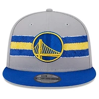 Men's New Era Gray Golden State Warriors Chenille Band 9FIFTY Snapback Hat