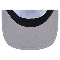 Casquette ajustable en corde pour golfeur New Era bleu clair Golden State Warriors avec logo « Head in the Clouds »
