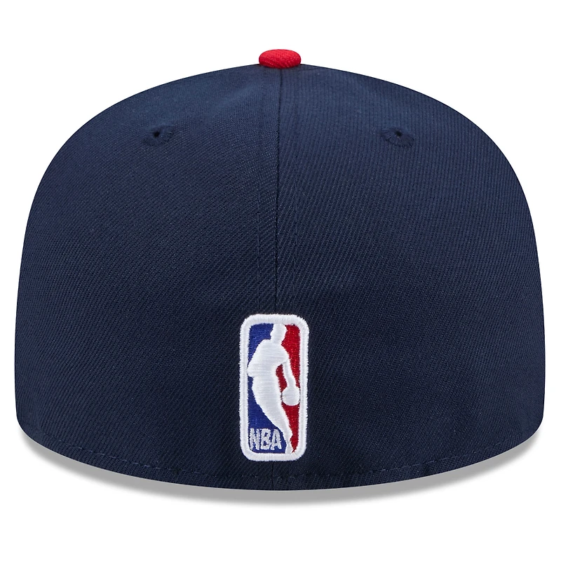 Men's New Era  Navy Golden State Warriors 2024/25 City Edition 59FIFTY Fitted Hat
