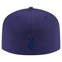 Men's New Era  Navy Golden State Warriors Colorpack A-Frame Pinch Front 59FIFTY Fitted Hat