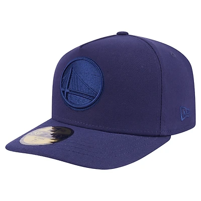 Casquette ajustée 59FIFTY à pinces sur le devant pour homme New Era bleu marine Golden State Warriors Colorpack