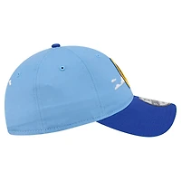 Men's New Era Powder Blue Golden State Warriors Clouds 9TWENTY Adjustable Hat