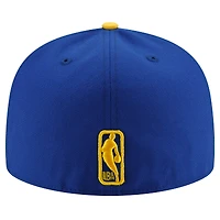 Men's New Era Royal/Gold Golden State Warriors 2-Tone 59FIFTY Fitted Hat
