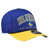 Men's New Era  Royal/Gold Golden State Warriors Arch 9FORTY M-Crown A-Frame Adjustable Hat