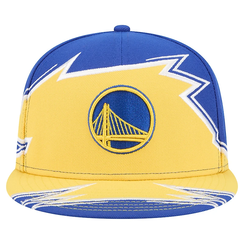 Men's New Era Royal/Gold Golden State Warriors Break 59FIFTY Fitted Hat
