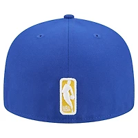 Men's New Era Royal/Gold Golden State Warriors Break 59FIFTY Fitted Hat