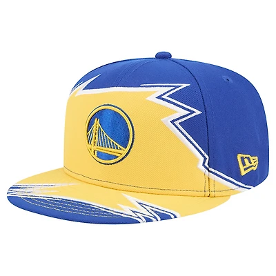 Men's New Era Royal/Gold Golden State Warriors Break 59FIFTY Fitted Hat