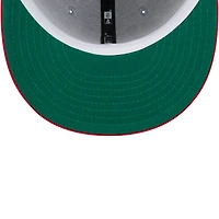 Casquette Snapback 9FIFTY Tip-Off 9FIFTY des Golden State Warriors New Era pour hommes, bleu royal/gris