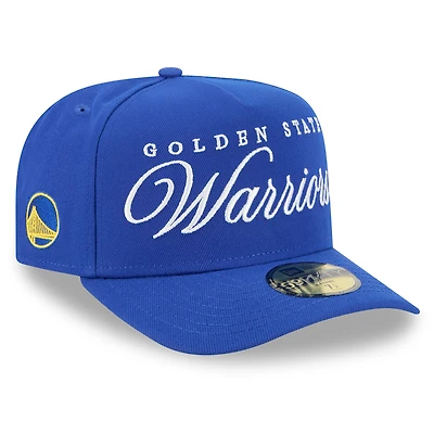 Casquette ajustée New Era Royal Golden State Warriors 2025 NBA Draft 59FIFTY pour homme