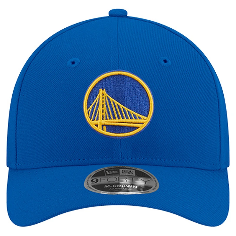 Men's New Era Royal Golden State Warriors 9FORTY Stock M-Crown Adjustable Hat