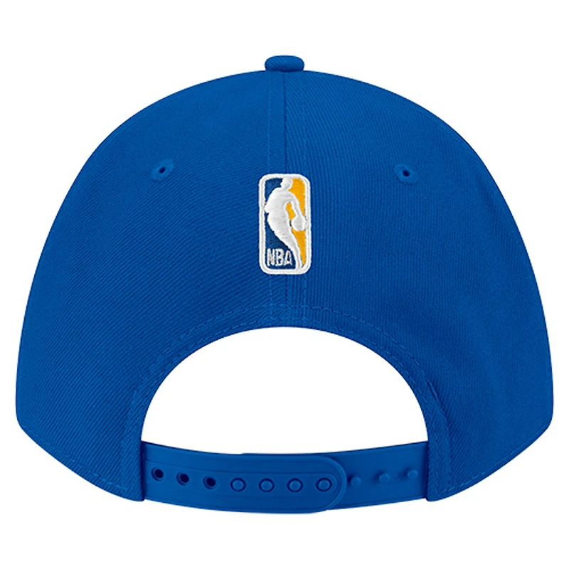 Men's New Era Royal Golden State Warriors 9FORTY Stock M-Crown Adjustable Hat