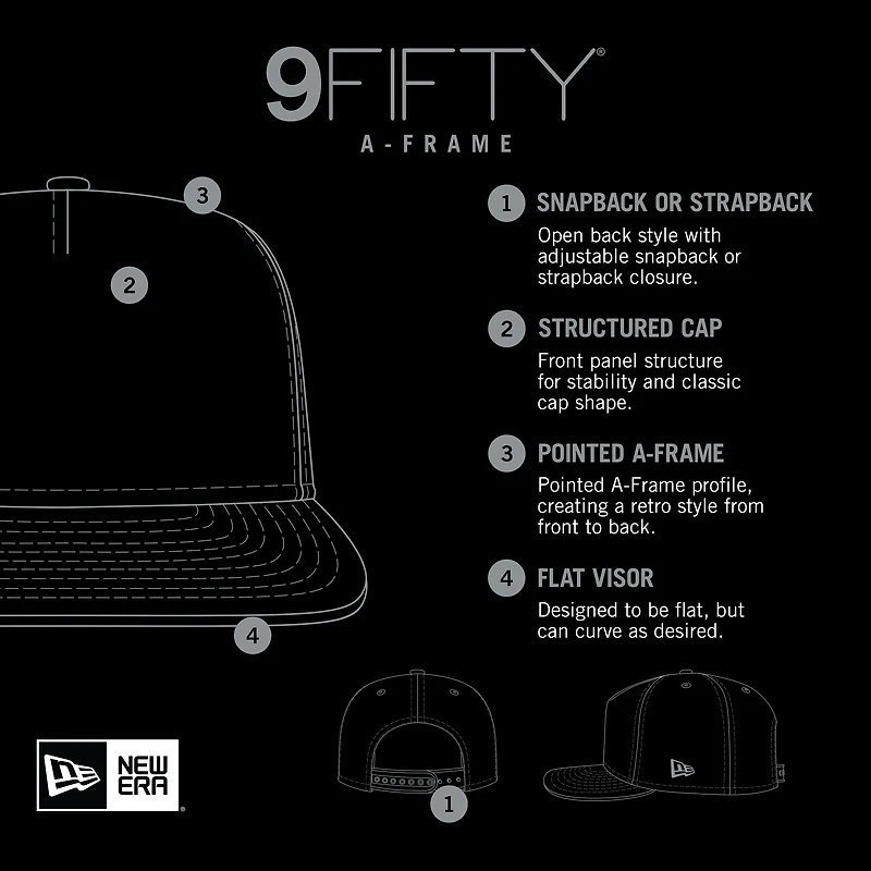Men's New Era Royal Golden State Warriors Arch A-Frame Trucker 9FIFTY Snapback Hat
