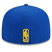 Casquette ajustée 59FIFTY New Era Royal Golden State Warriors Big Arch Text pour homme
