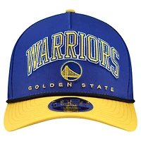 Casquette ajustable New Era Royal Golden State Warriors Bold Arch COOLERA 9FORTY A-Frame M-Crown pour homme