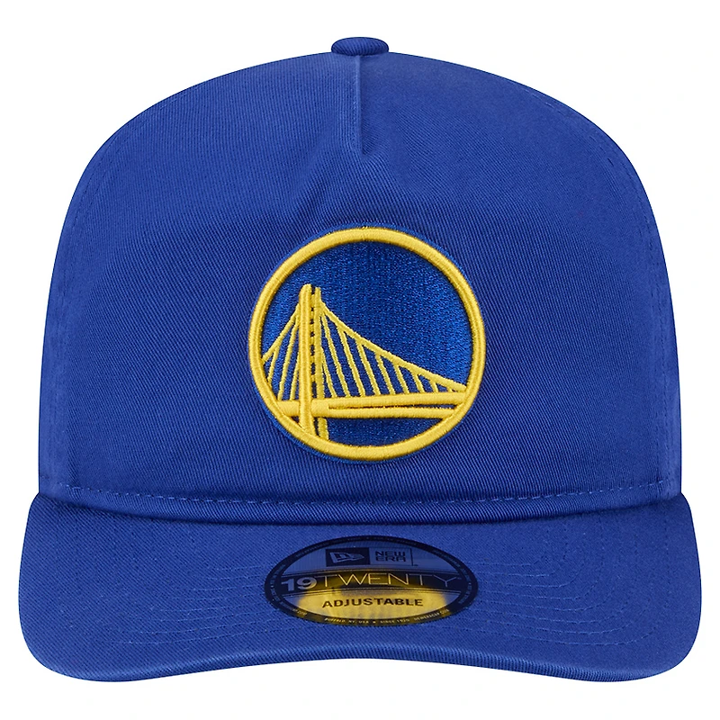Casquette ajustable New Era Royal Golden State Warriors en coton 19TWENTY pour homme