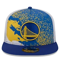 Men's New Era Royal Golden State Warriors Court Sport Speckle 9FIFTY Snapback Hat