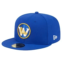 Men's New Era  Royal Golden State Warriors Deceptor 59FIFTY Fitted Hat