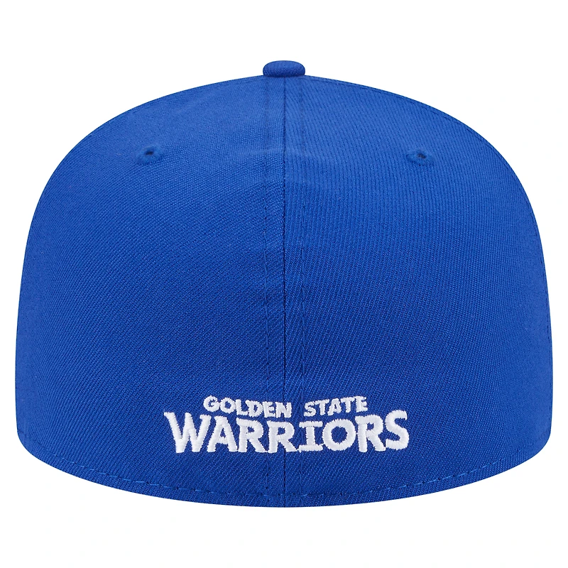 Casquette ajustée New Era Royal Golden State Warriors Deceptor 59FIFTY pour homme