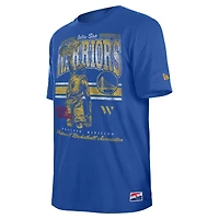 Men's New Era Royal Golden State Warriors Enzyme Wash Oversized T-Shirt
