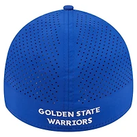 Casquette New Era Royal Golden State Warriors Featherweight Poly Rope Flex 39Thirty pour homme