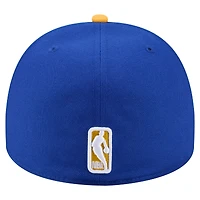Men's New Era  Royal Golden State Warriors Injection Cartoon Logo A-Frame 59FIFTY Fitted Hat
