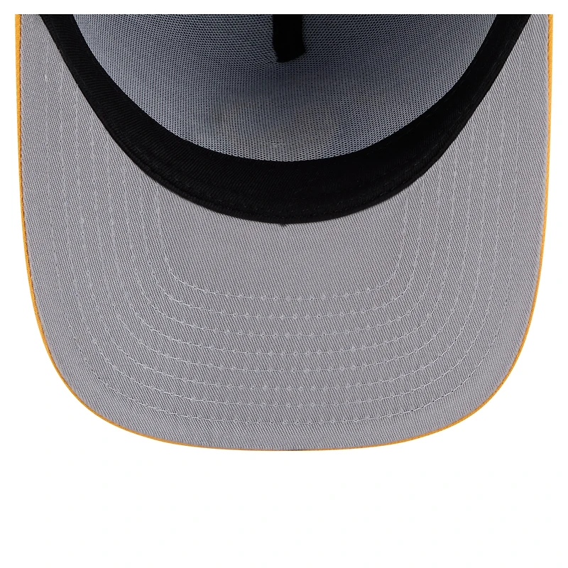 Men's New Era Royal Golden State Warriors Injection Cartoon Logo A-Frame 59FIFTY Fitted Hat