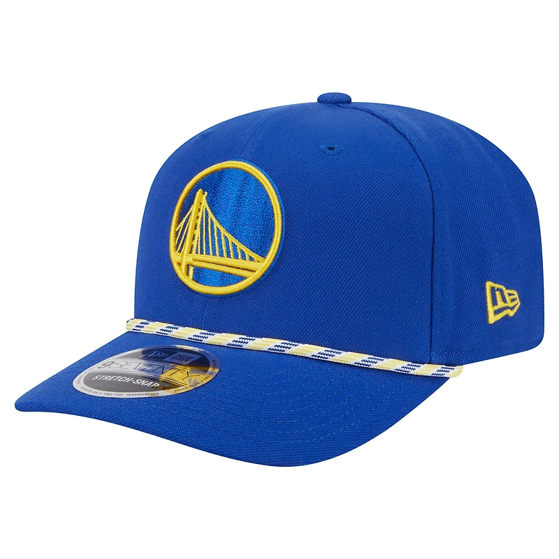 Casquette ajustable New Era Royal Golden State Warriors 9SEVENTY pour homme
