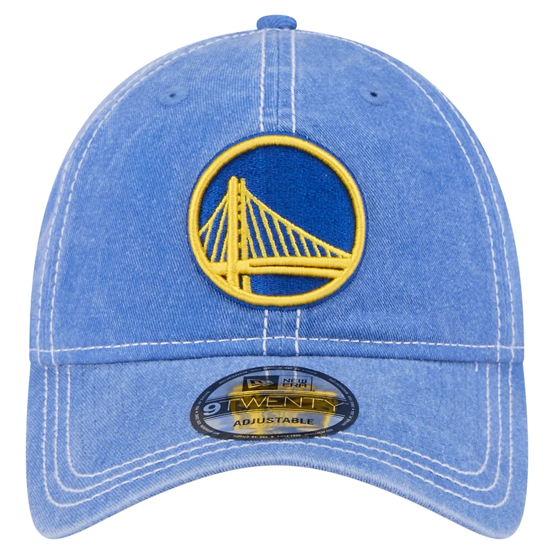 Casquette ajustable teintée pigmentée 9TWENTY Golden State Warriors bleue New Era pour homme